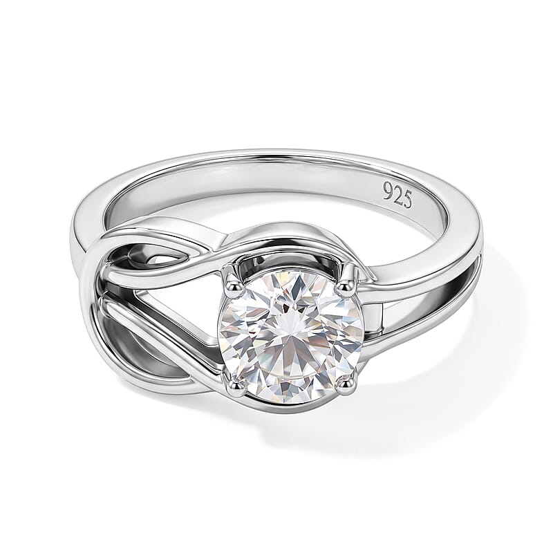White Topaz 1.10 ctw Ring in Sterling Silver (Size 5.0)