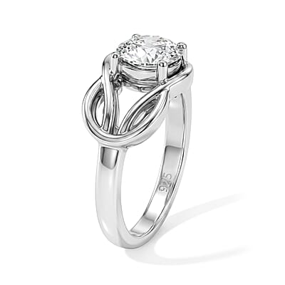 White Topaz 1.10 ctw Ring in Sterling Silver (Size 5.0)