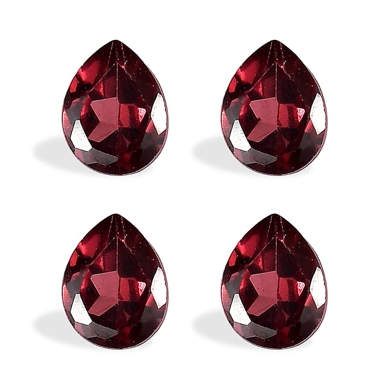 AA Orissa Rose Garnet Set of 3 (Pear 6x4 mm) 1.34 ctw