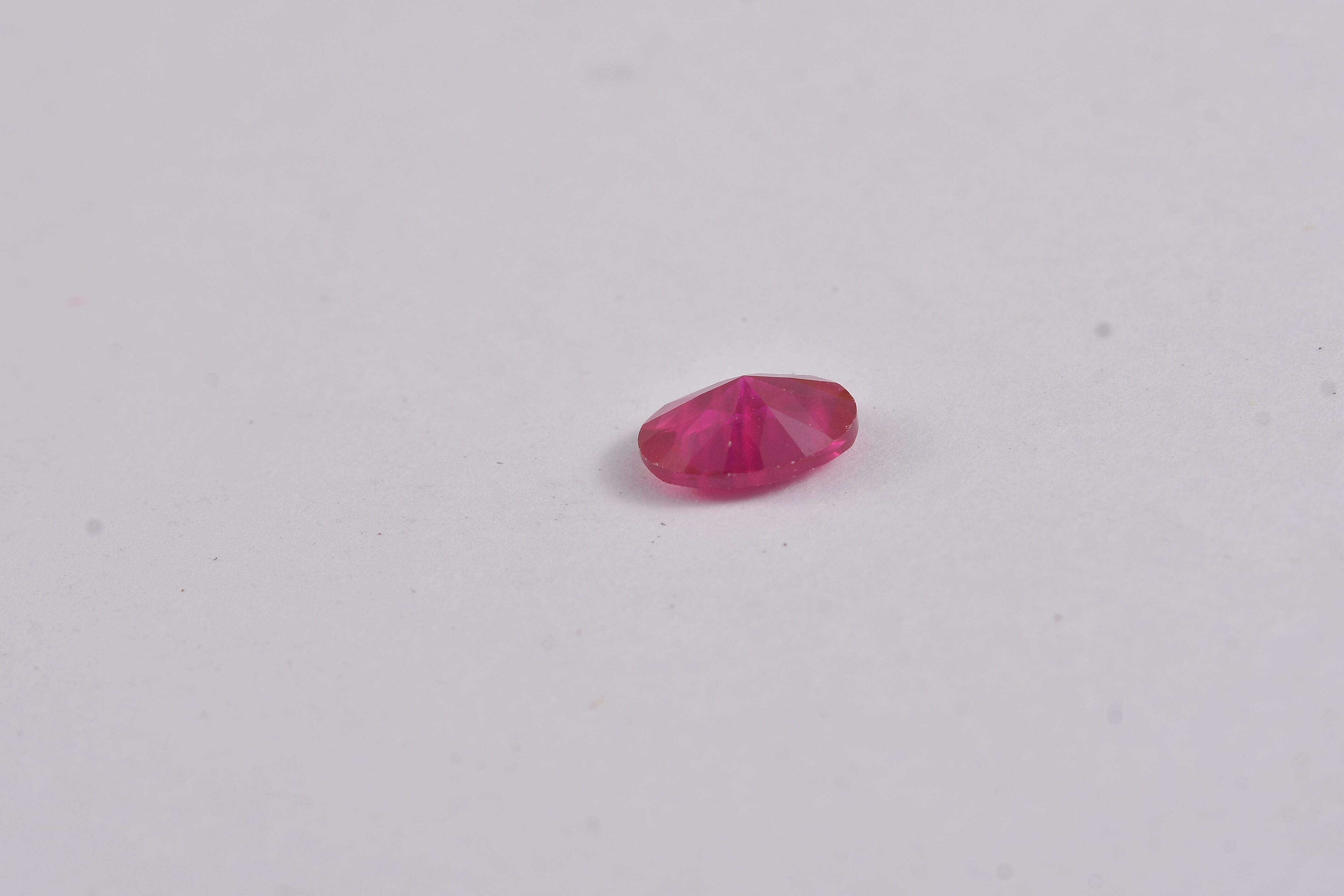 Lab Created Ruby Set of 2 (Ovl 8x6 mm) 2.41 ctw
