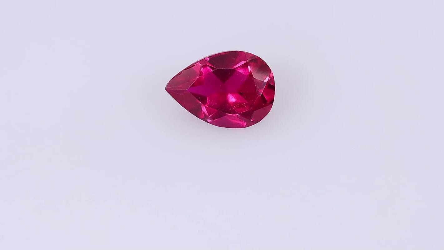 Lab Created Ruby (Pear 10x7 mm) 2.03 ctw