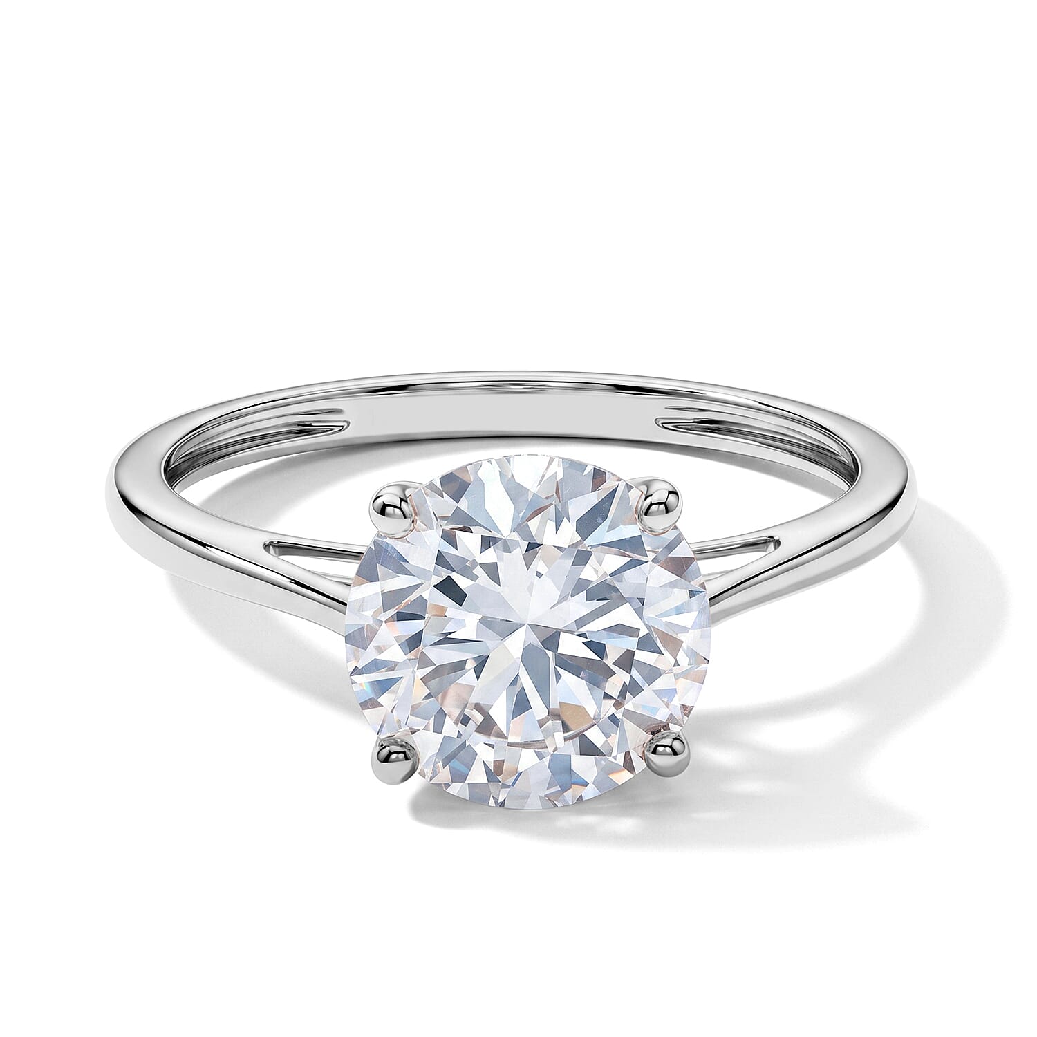 SGL Certified Luxuriant Lab Grown Diamond E-F VS 3.00 ctw Ring in 10K White Gold (Size  7.0)