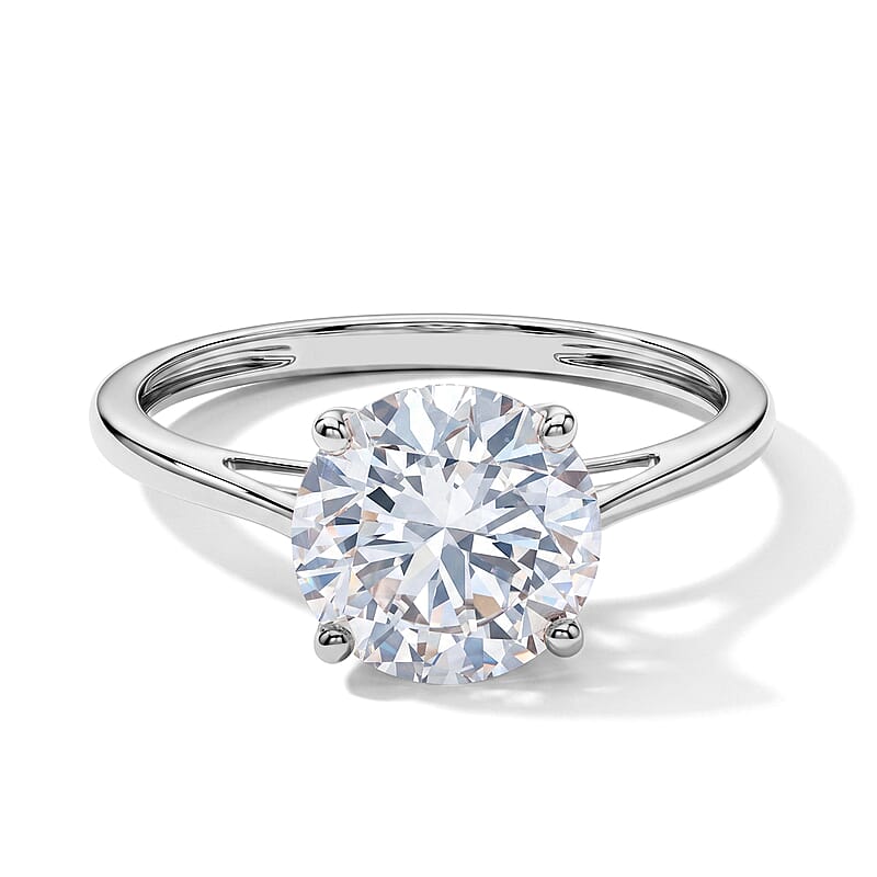 SGL Certified Luxuriant Lab Grown Diamond E-F VS 3.00 ctw Ring in 10K White Gold (Size  7.0)