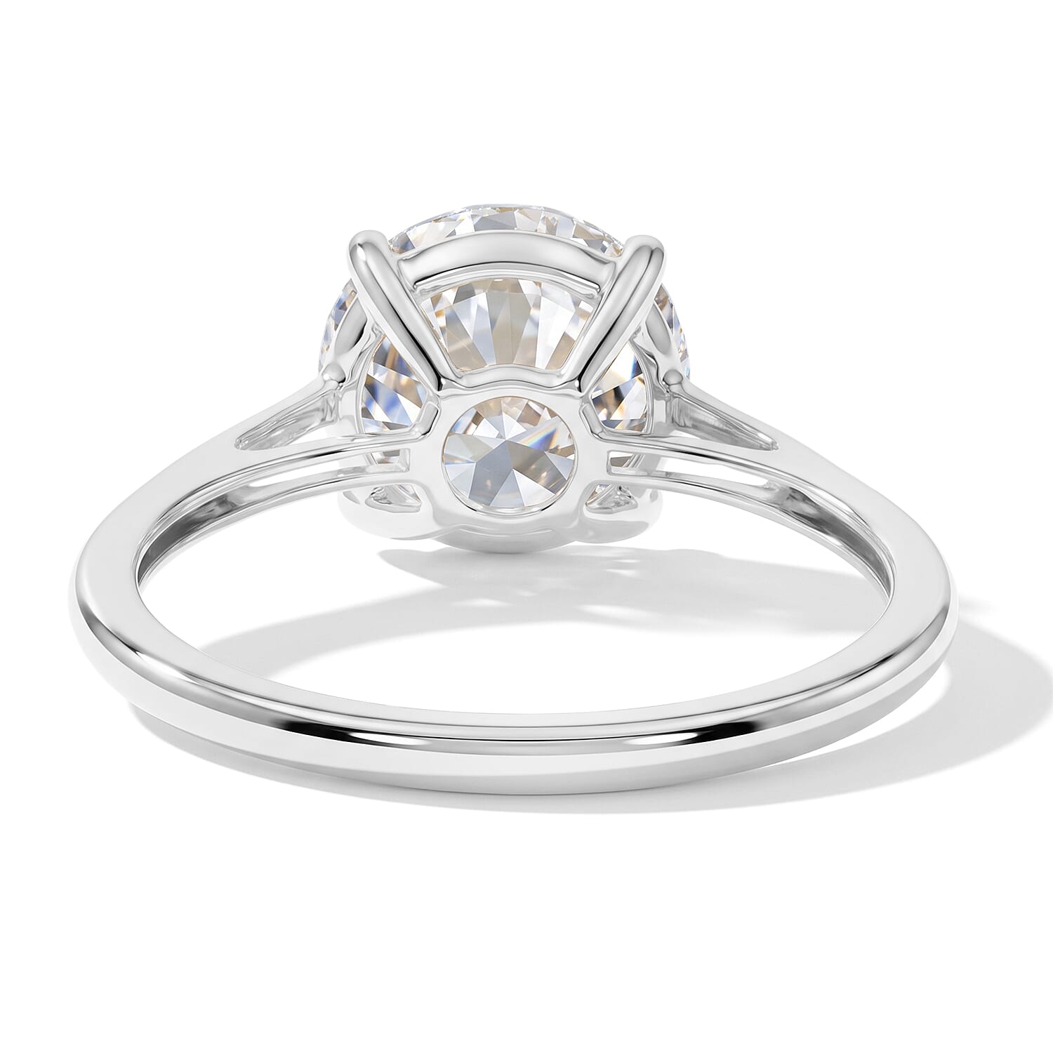 SGL Certified Luxuriant Lab Grown Diamond E-F VS 3.00 ctw Ring in 10K White Gold (Size  7.0)