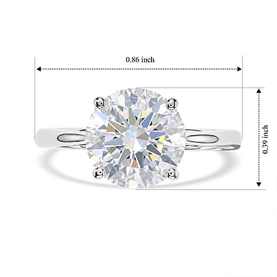 SGL Certified Luxuriant Lab Grown Diamond E-F VS 3.00 ctw Ring in 10K White Gold (Size  7.0)