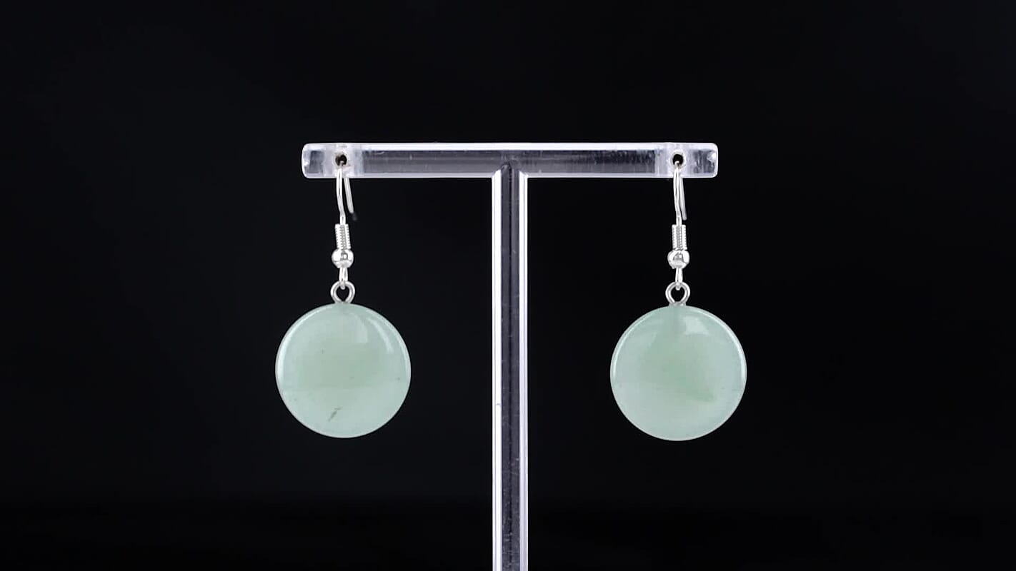 Galilea Rose Quartz 25.00 ctw Earrings in Silvertone
