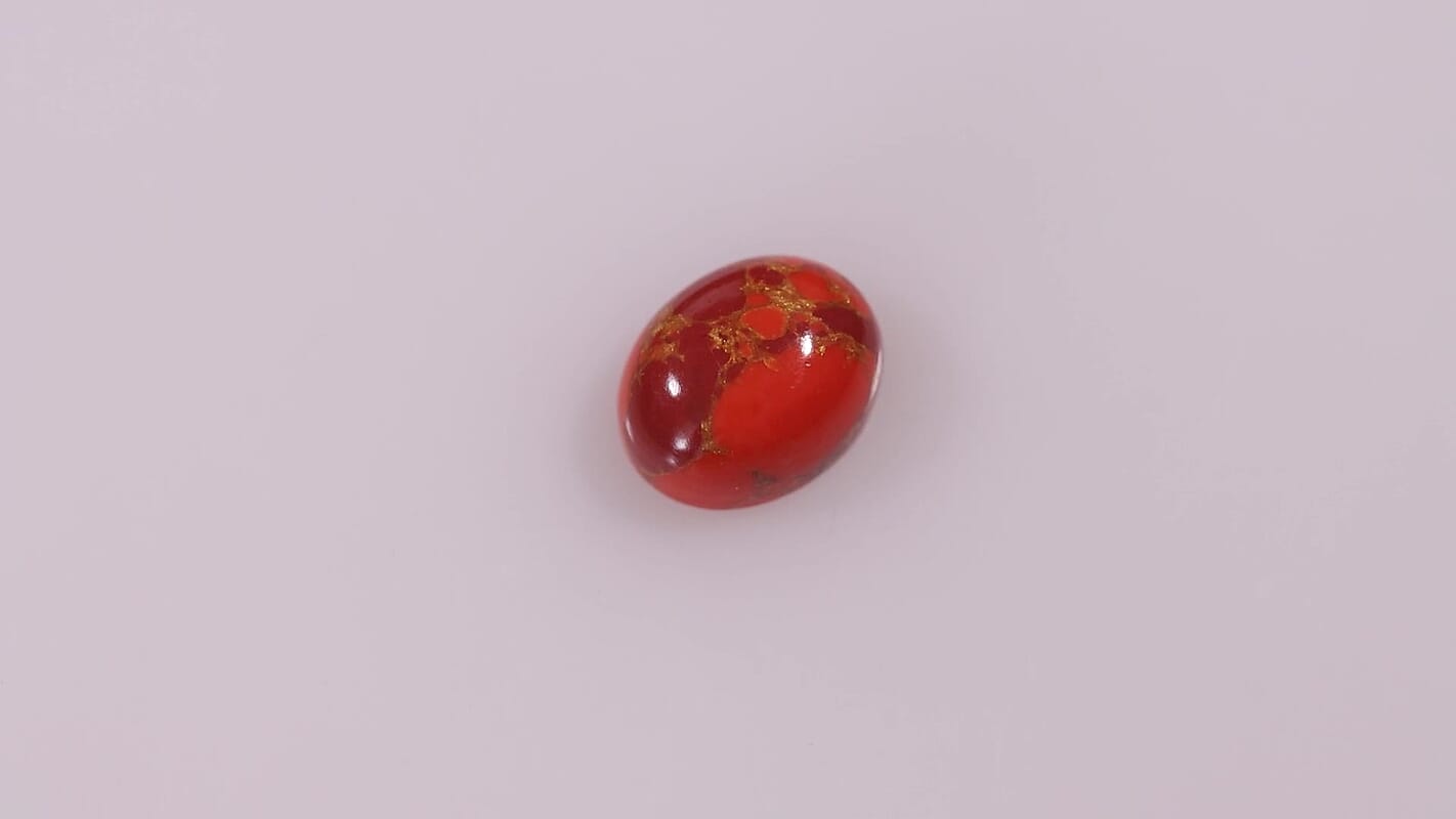 Mojave Orange Turquoise (Ovl 10x8 mm) 2.47 ctw