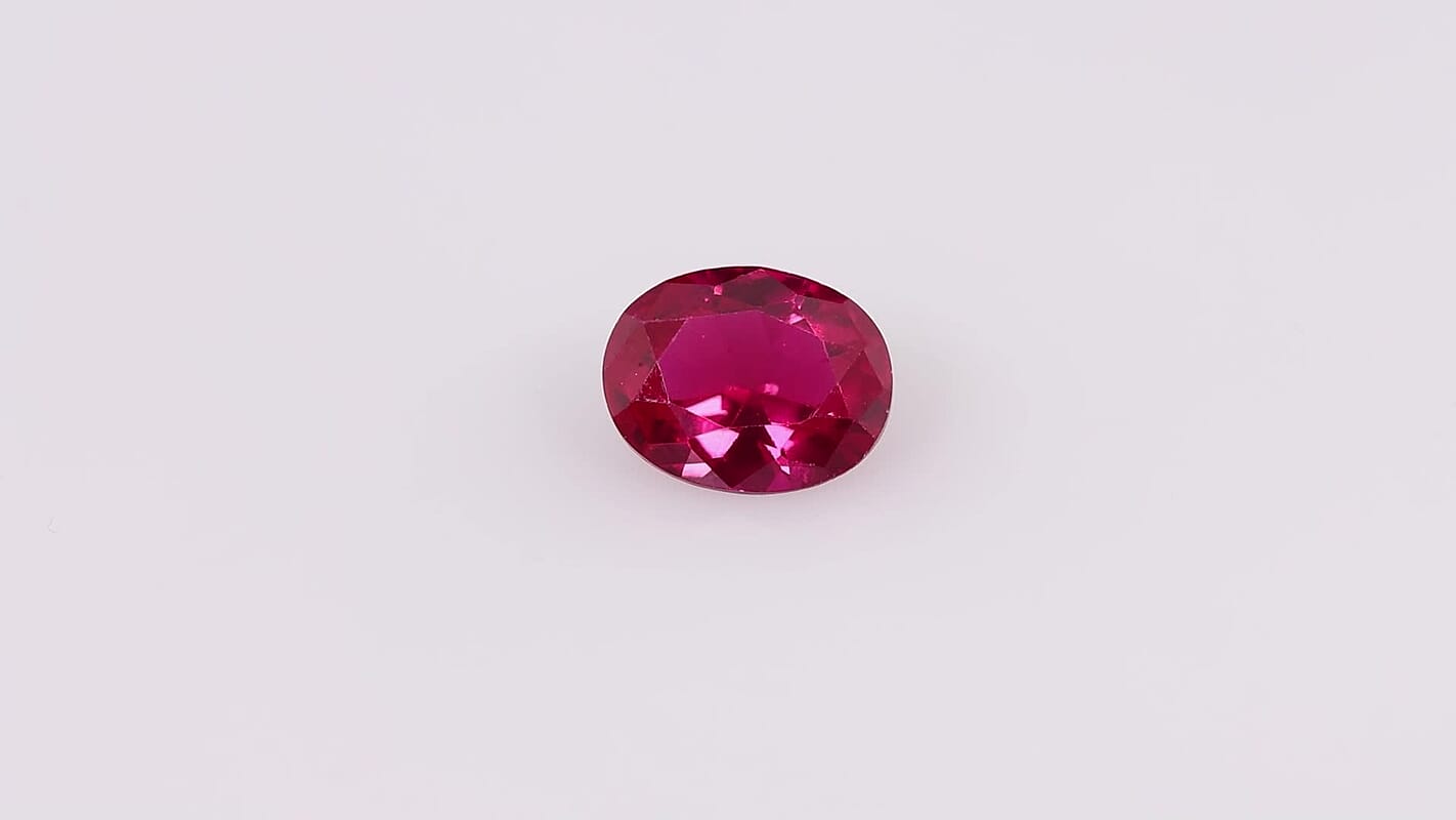 Lab Created Ruby (Ovl 10x8 mm) 2.55 ctw