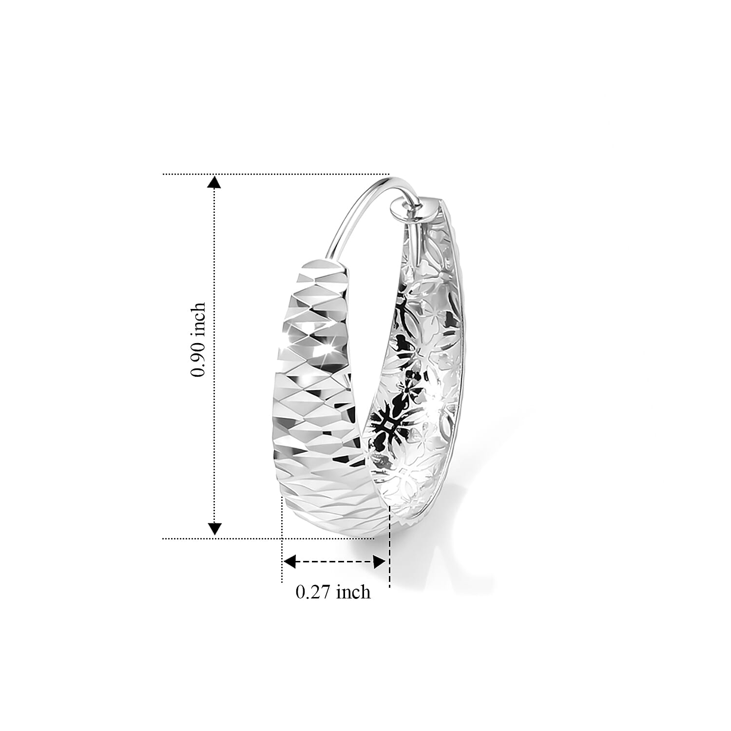 Rhapsody Earrings in 950 Platinum 3.40 Grams