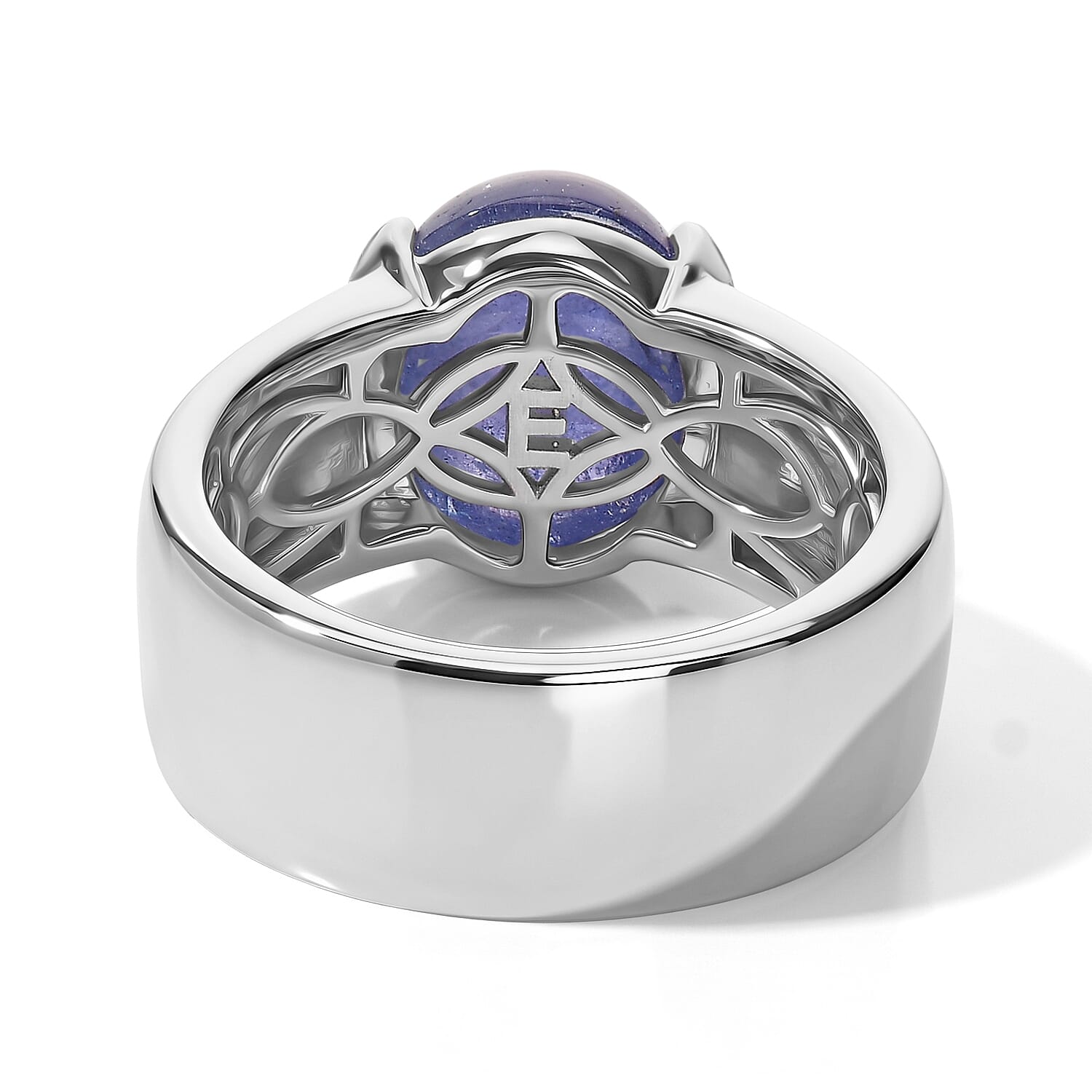 EverTrue Tanzanite 5.00 ctw Solitaire Ring in Platinum Bond (Size 5.0)