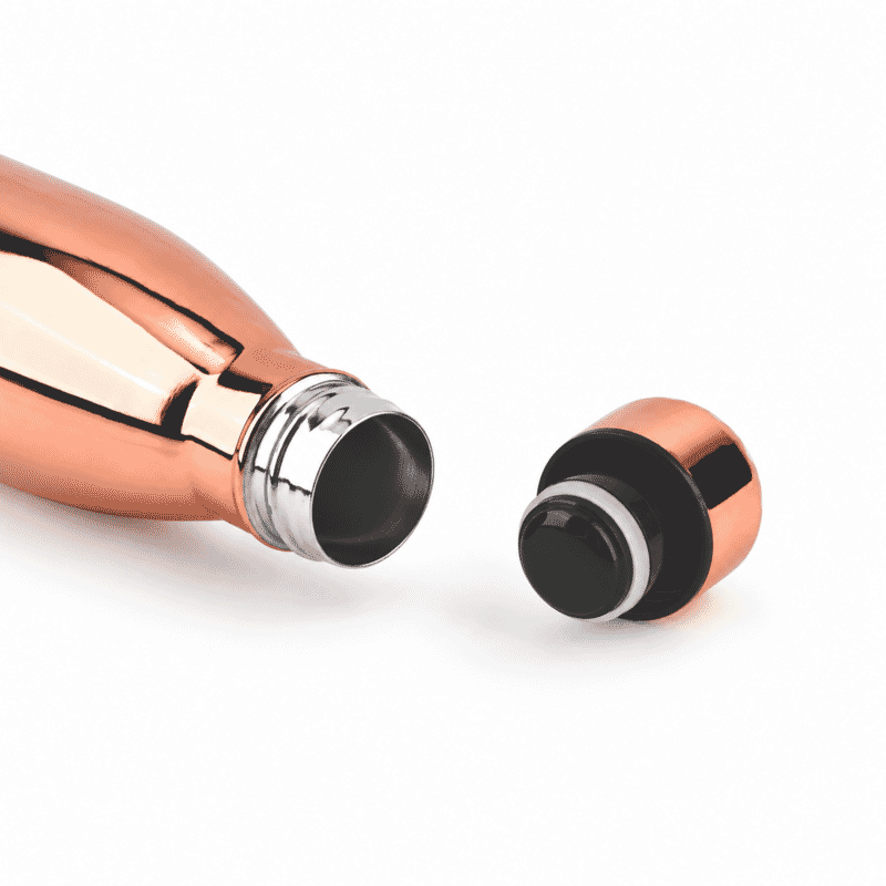 Livmore Rose Gold Double Wall Stainless Steel Gradient Electroplated Water Bottle
