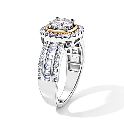 EverTrue Moissanite 1.75 ctw Ring in Platinum Bond (Size 5.0)