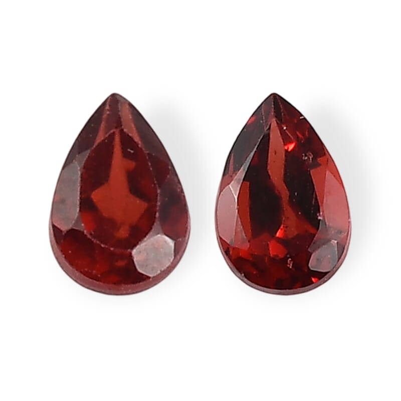 AA Red Garnet Set of 4 (Pear 6x4 mm) 1.79 ctw