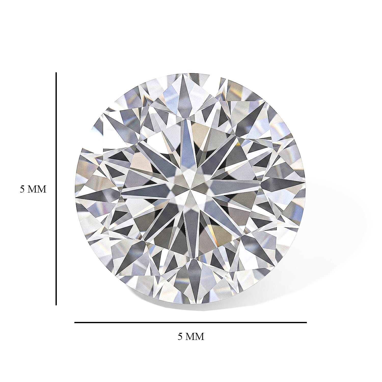 Diamond (E, SI1) (Rnd 5mm) 0.40 ctw