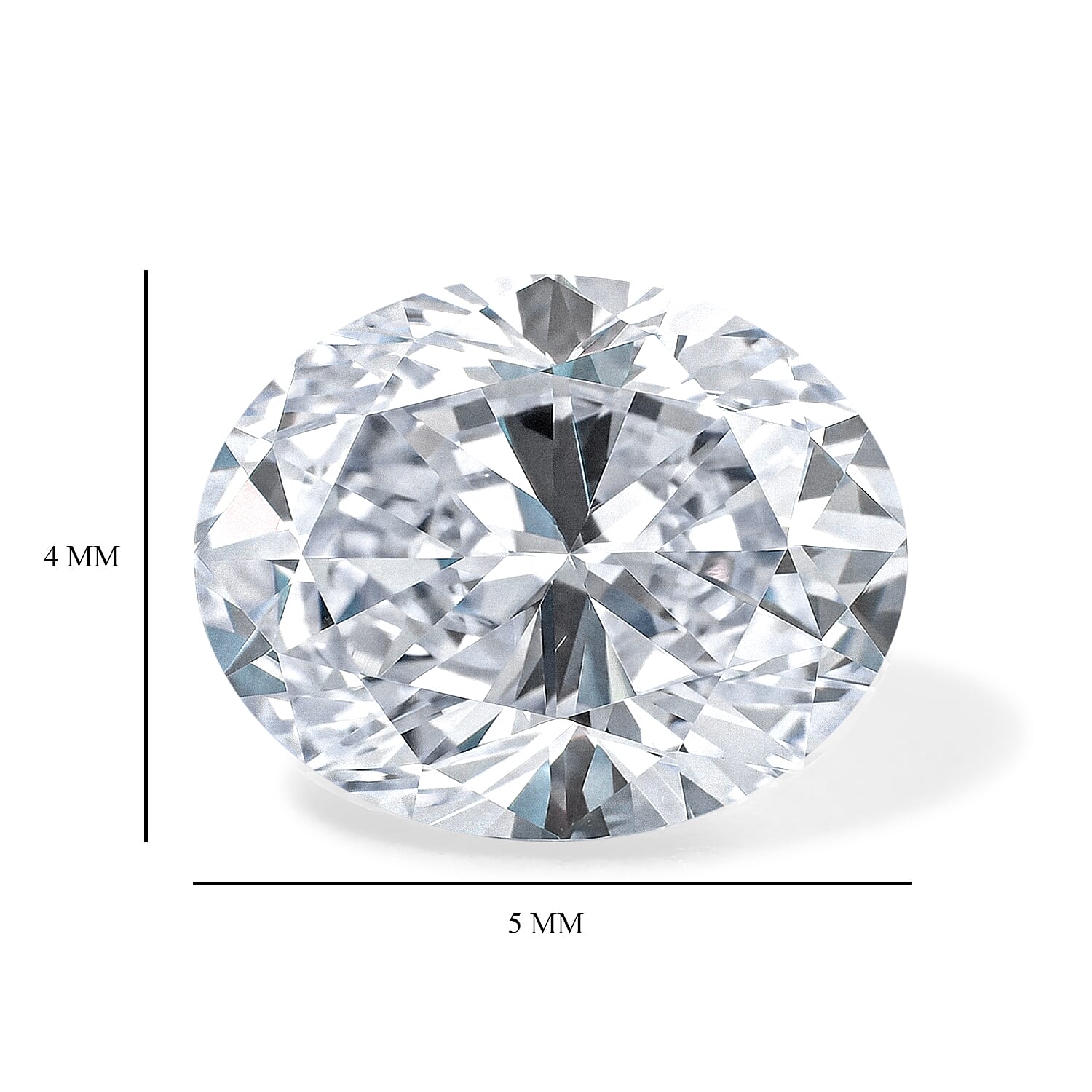Diamond (M, VS2) (Ovl 5x4mm) 0.54 ctw