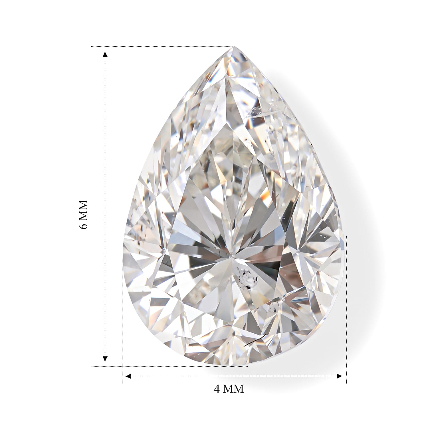 Diamond (G, SI2) (Pear 6x4mm) 0.71 ctw