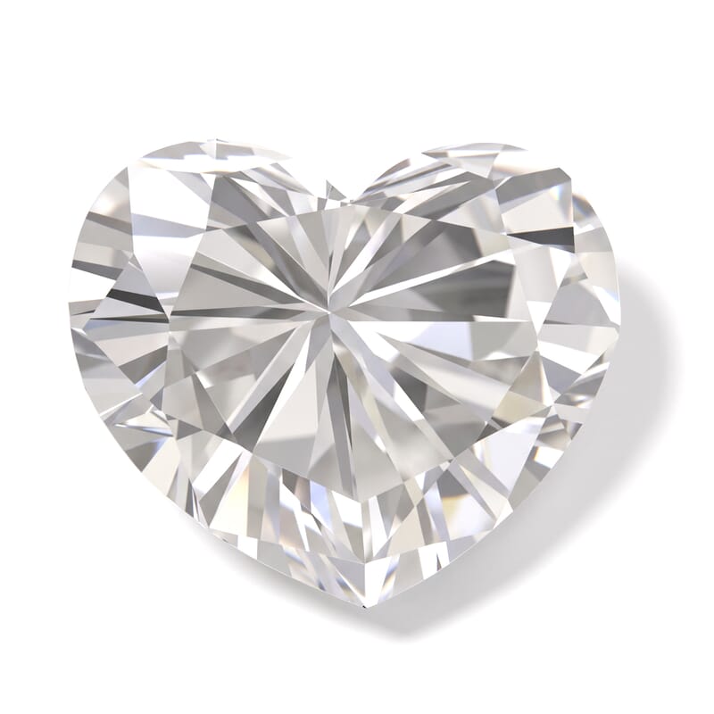 Diamond (F, VS1) (Hrt 4.5mm) 0.52 ctw