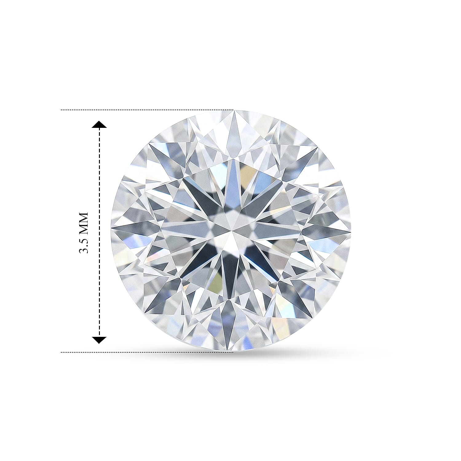 Diamond (D, VVS1) (Rnd 3.5mm) 0.16 ctw