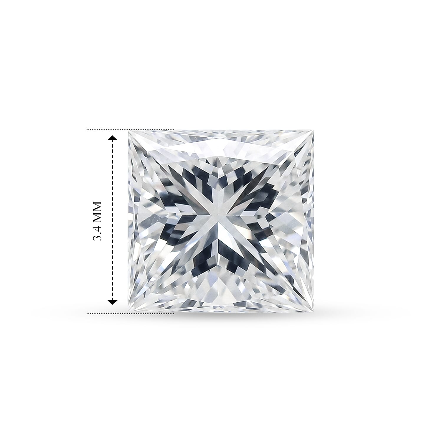 Diamond (F, VS2) (Sqr 3.4mm) 0.23 ctw
