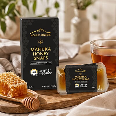 Mount Somers Manuka Honey Snap Packs (12x 5g)