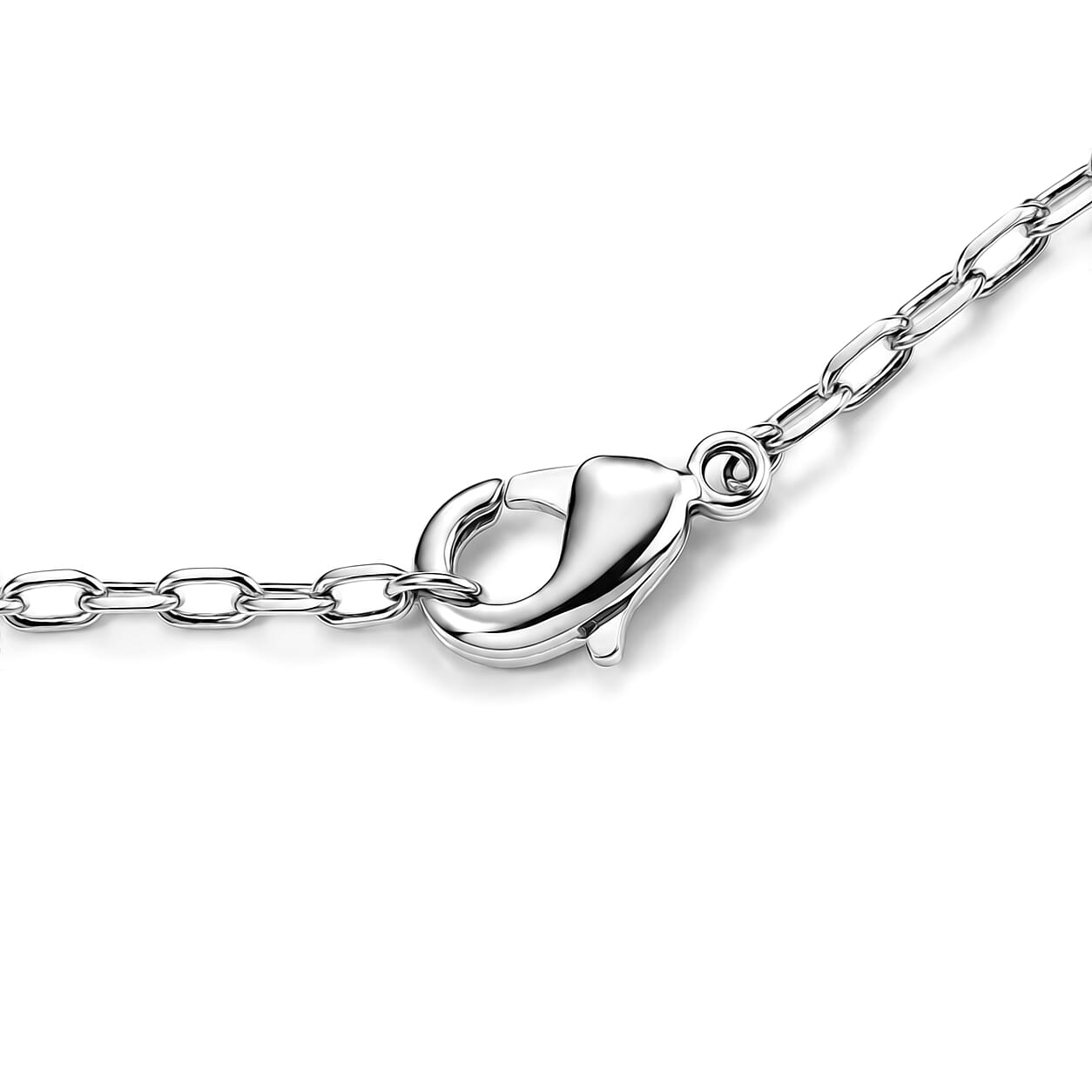 EverTrue Thai Black Spinel and Simulated Diamond 4.40 ctw Necklace in Dualtone 18 Inches