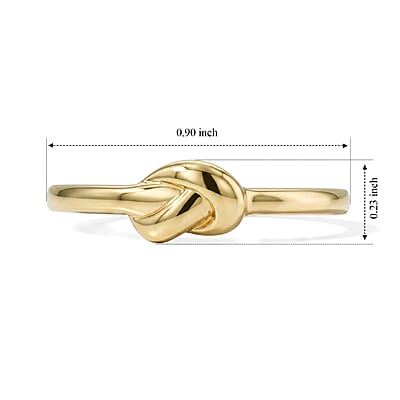 D'Joy Bond Collection 18K Vermeil YG Over Sterling Silver Band Ring (Size 5.0) (2.50 g)