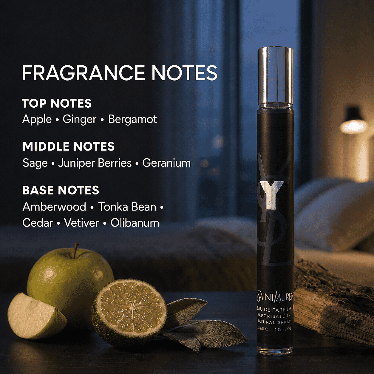 YSL Y Eau De Parfum Spray 35ml (1.18 US fl oz)