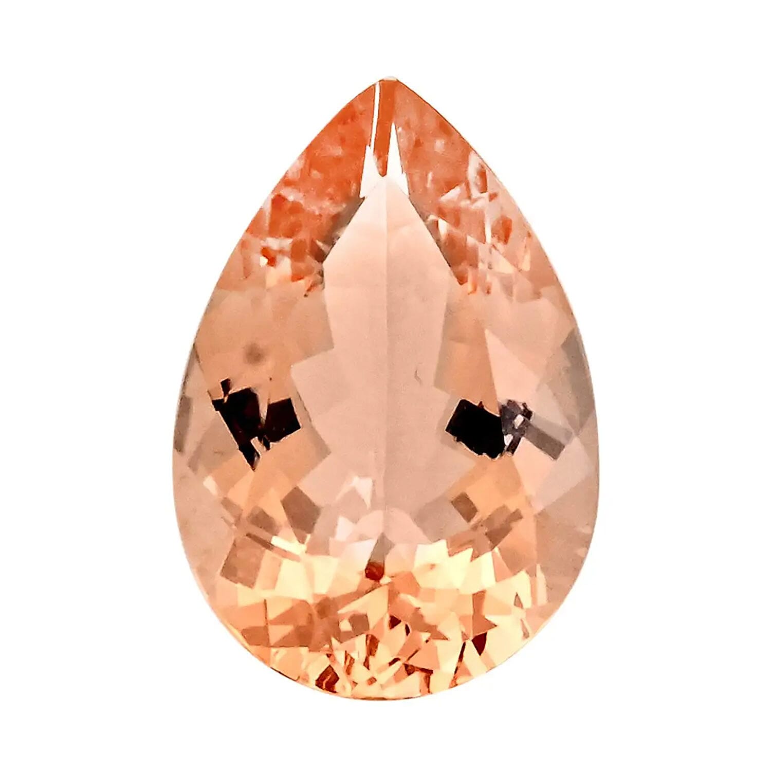 Gem Hunter Certified and Appraised AAAA Marropino Morganite (Pear 16x12 mm) 6.00 ctw