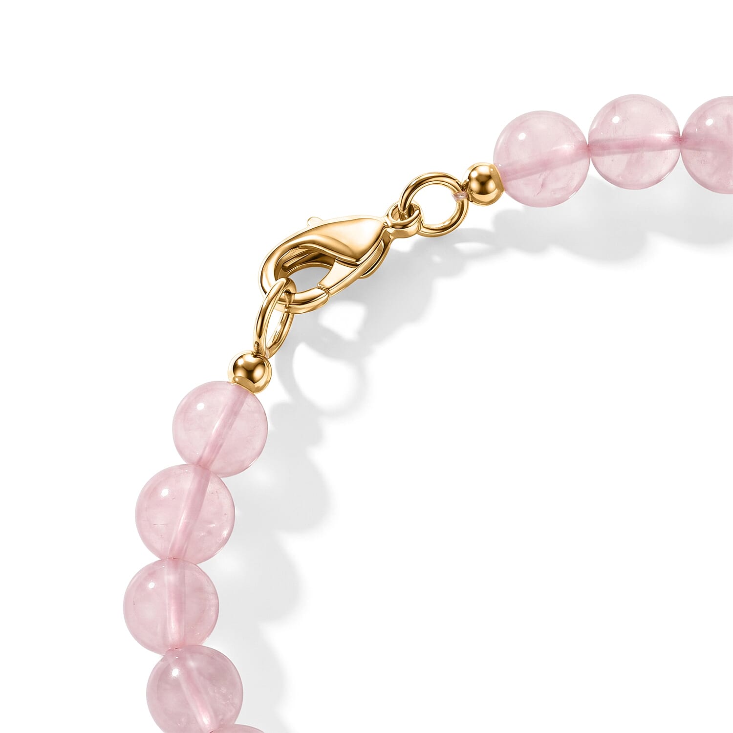EverTrue Kunzite and Galilea Rose Quartz 40.20 ctw Bracelet in 18K YG Plated (6.50 In)