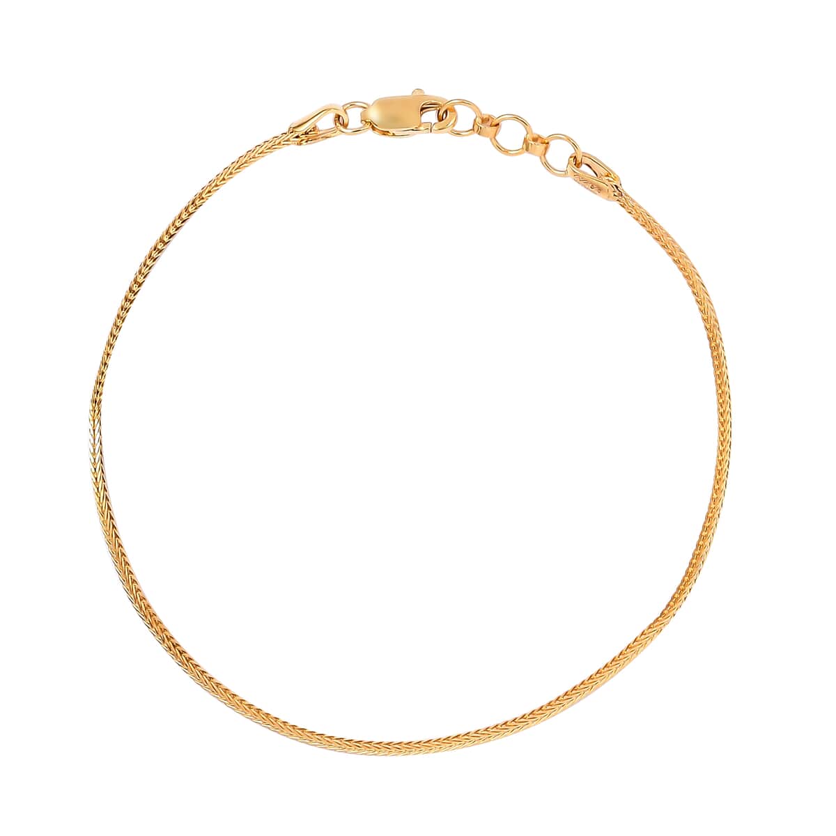 22K Yellow Gold 2.5mm Foxtail Chain Bracelet (6.50 In) 2.30 Grams image number 0