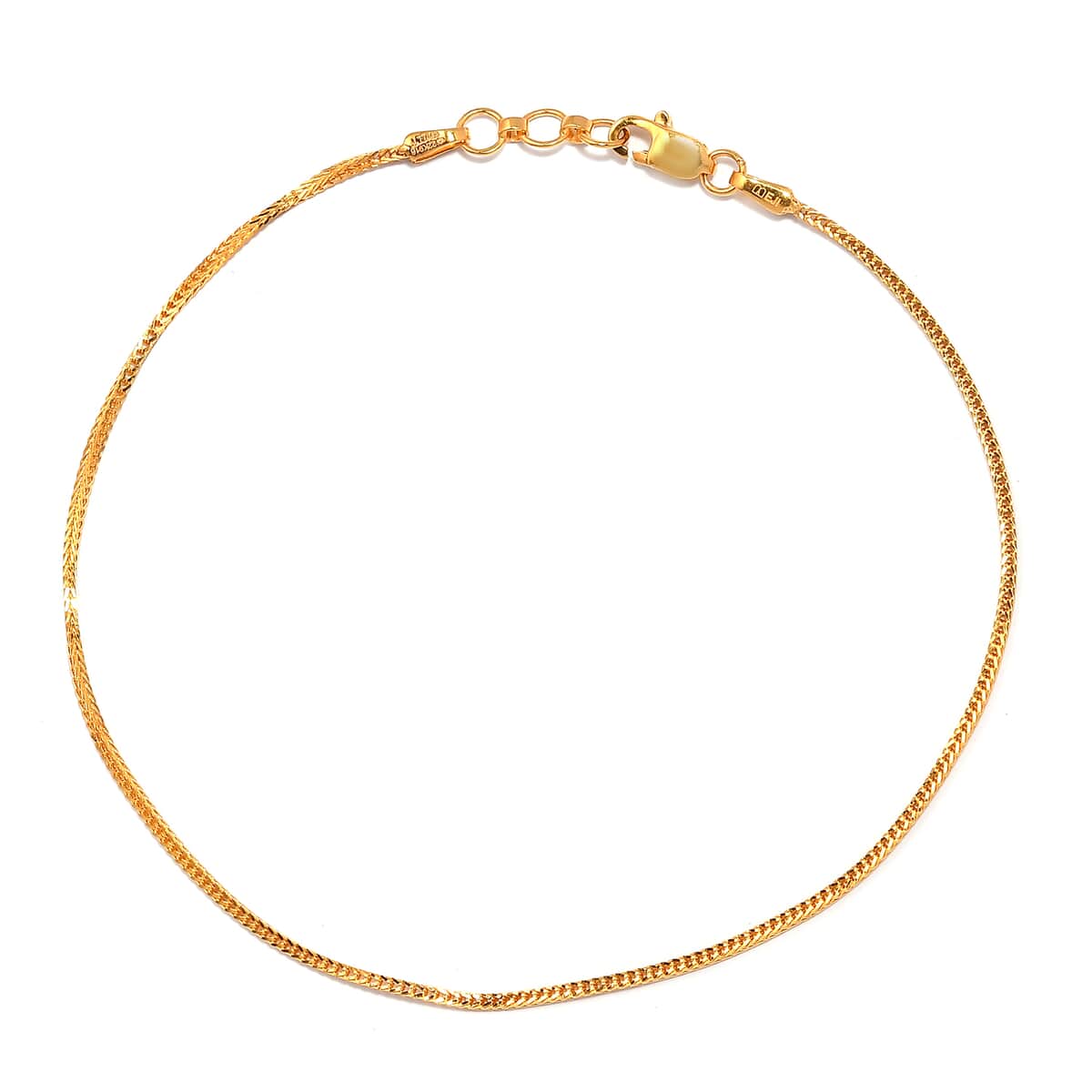 22K Yellow Gold 2.5mm Foxtail Chain Bracelet (7.25 In) 2.30 Grams image number 0