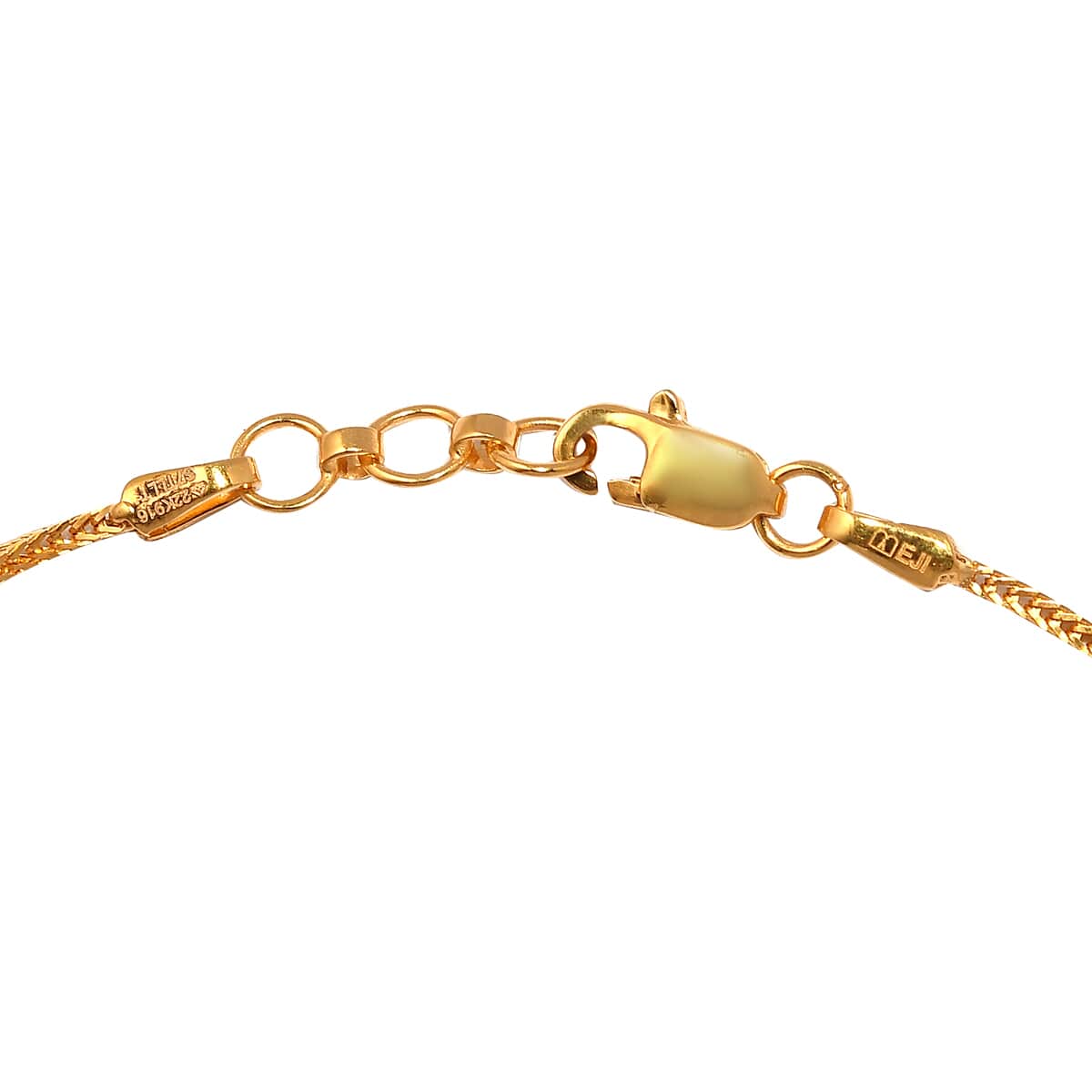 22K Yellow Gold 2.5mm Foxtail Chain Bracelet (7.25 In) 2.30 Grams image number 3