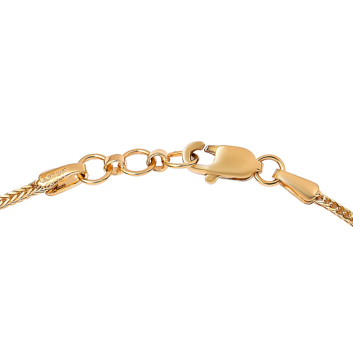 22K Yellow Gold 2.5mm Foxtail Chain Bracelet (8.00 In) 2.30 Grams image number 3