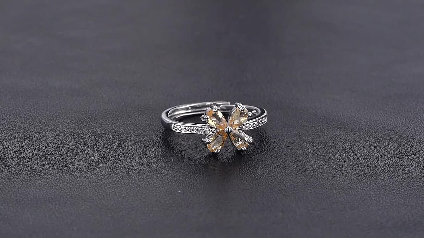 Mozambique Garnet 1.00 ctw Ring in Silvertone (Adjustable)