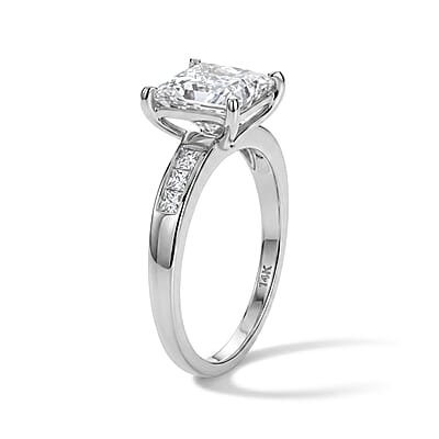 Luxuriant Lab Grown Diamond G-H VS 3.50 ctw Ring in 14K White Gold (Size 8.0)