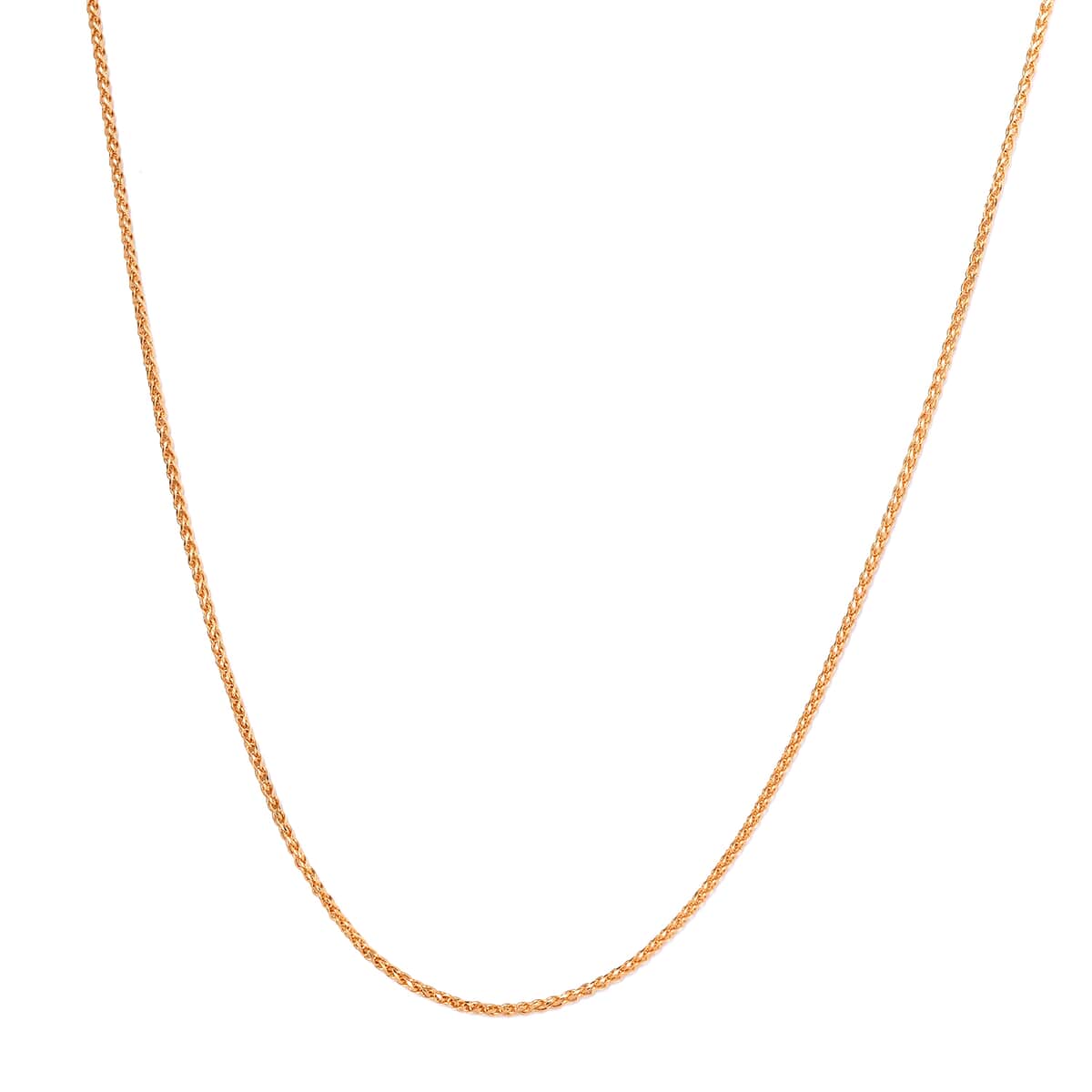22K Yellow Gold 3mm Spiga Necklace 22 Inches 4.75 Grams image number 0