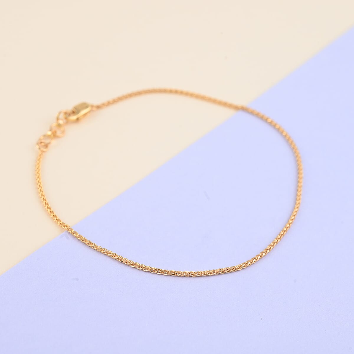 22K Yellow Gold Spiga Bracelet (7.25 In) 2 Grams image number 1