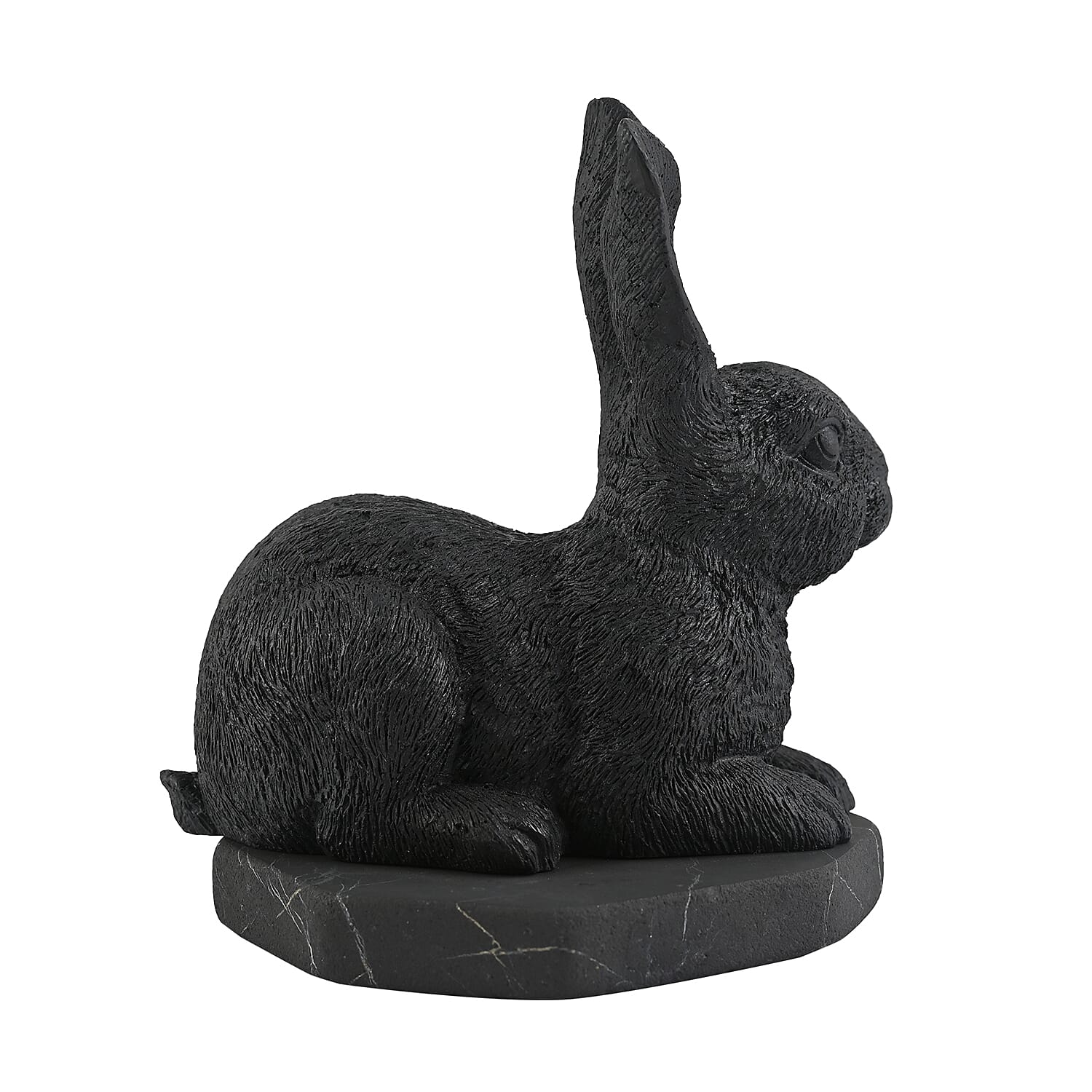 Rabbit Shungite Figurine, Home Decor Figurine, Decorative Figurine, Living Room Decor