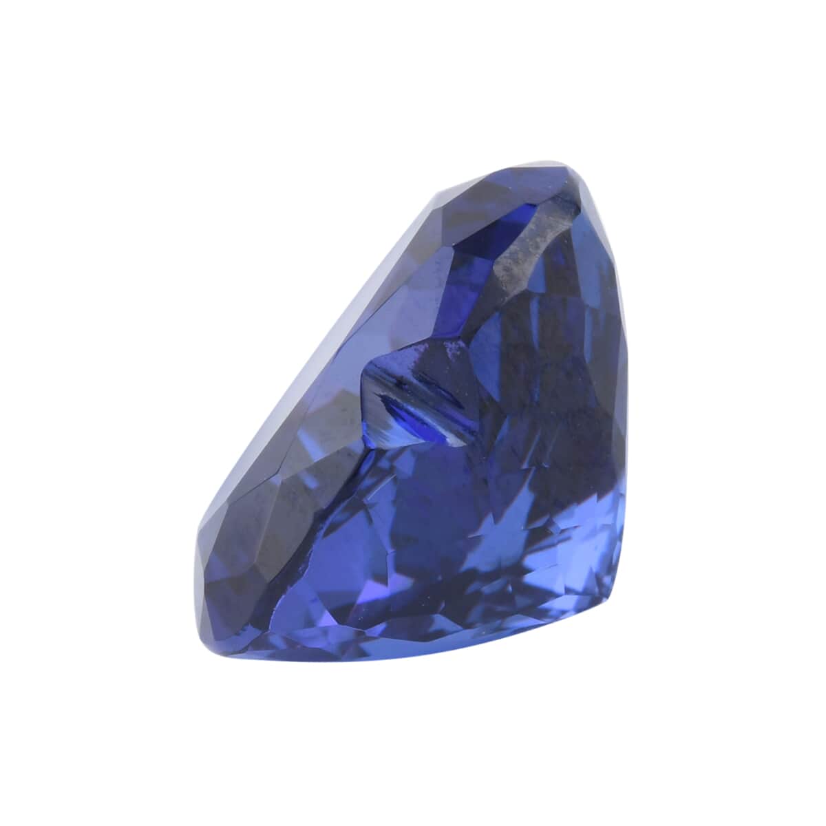 Certified Flawless AAAA Vivid Tanzanite (Hrt Free Size) Approx 4.50 ctw image number 1