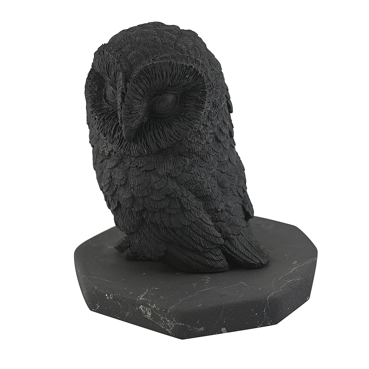 Owl Shungite Figurine, Home Decor Figurine, Decorative Figurine, Living Room Decor image number 0