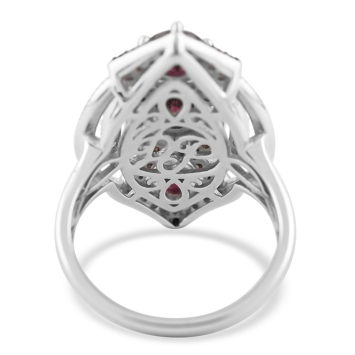 Pyrope Garnet and Amethyst Ring in Sterling Silver (Size 9.0) 2.00 ctw image number 4