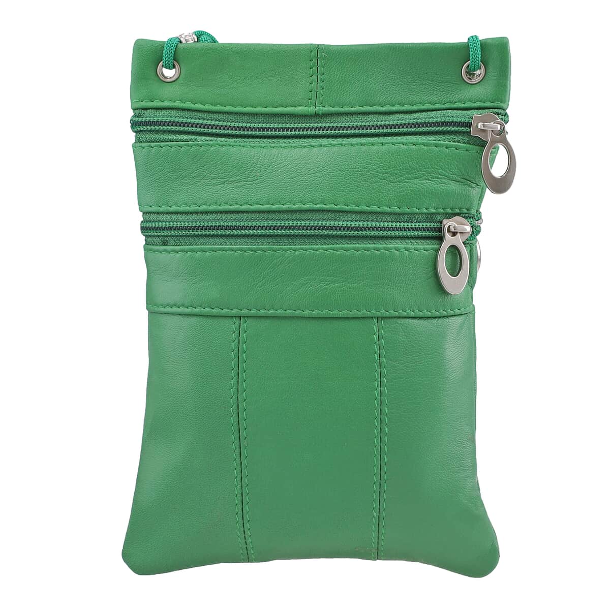 NEWAGE Green 100% Genuine Leather Crossbody Bag with Man-made Strap image number 3