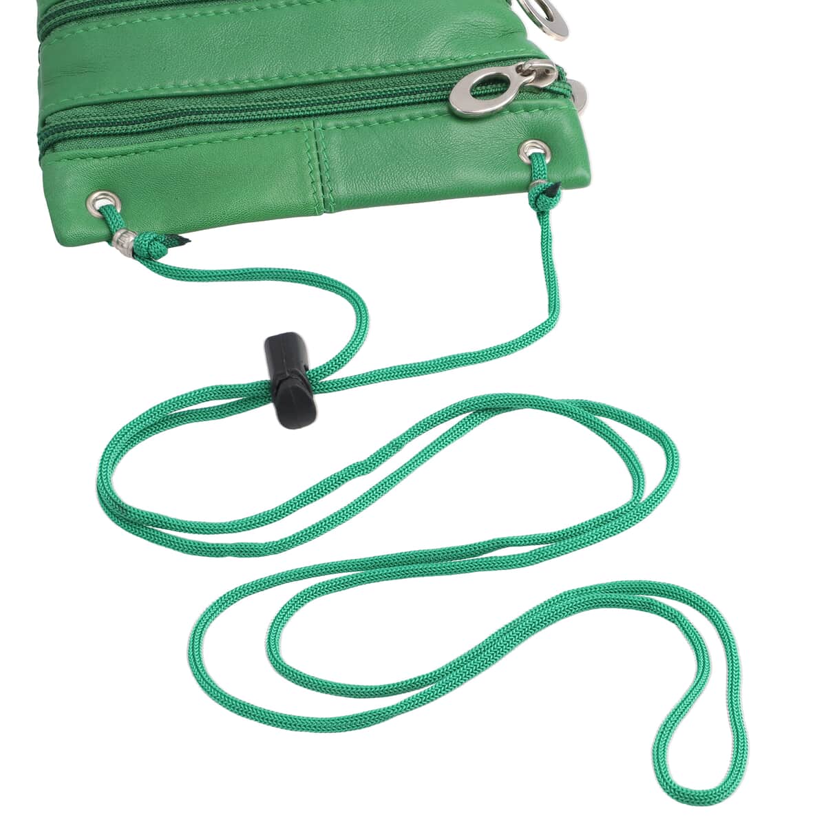 NEWAGE Green 100% Genuine Leather Crossbody Bag with Man-made Strap image number 4