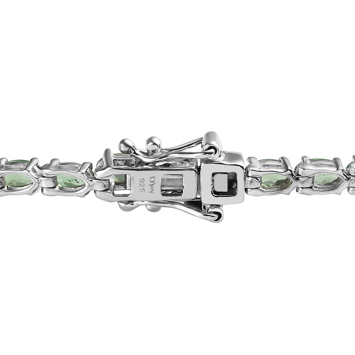 Natural Tsavorite Garnet Tennis Bracelet in Platinum Over Sterling Silver (6.50 In) 6.50 ctw image number 3