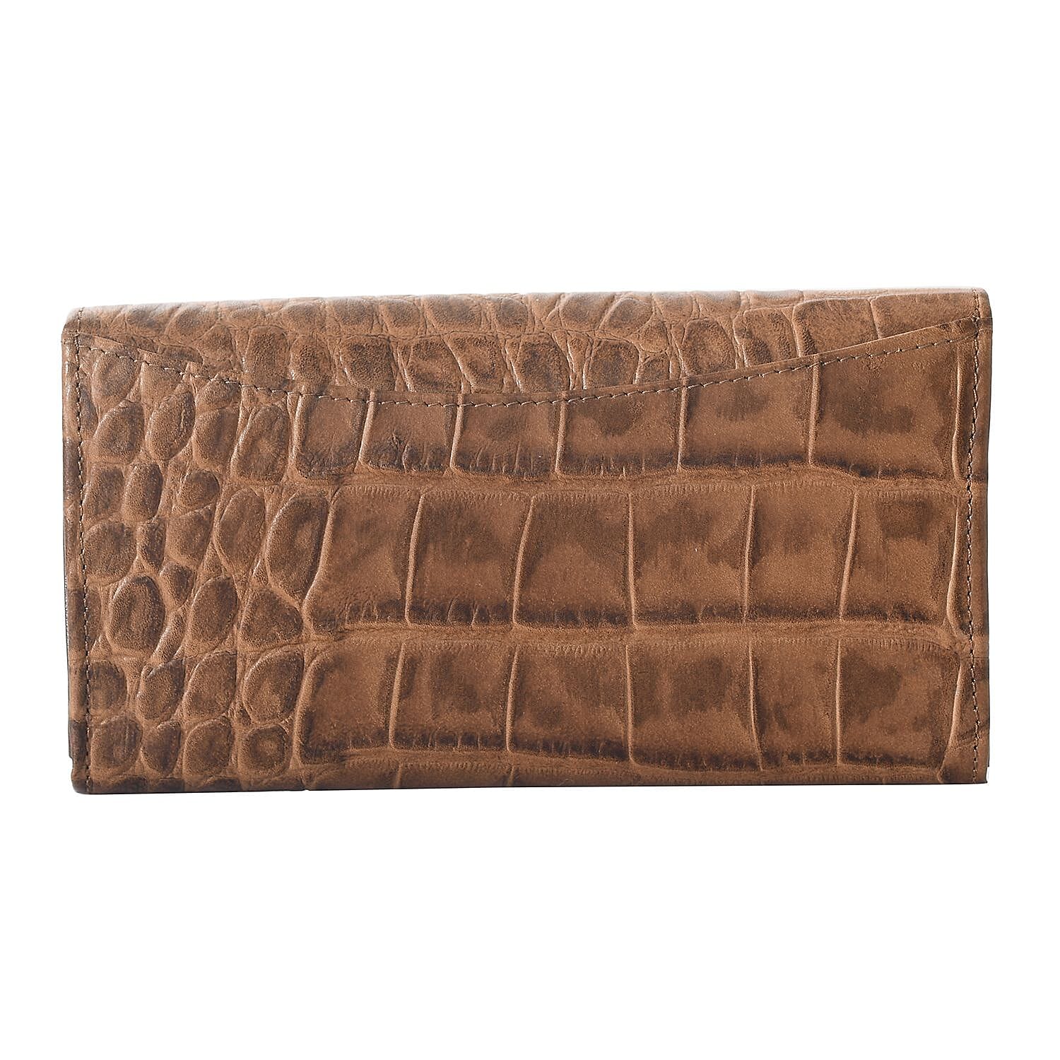 Union Code Brown RFID Genuine Leather Wallet for Women | Leather Purse | Card Holder | Designer Wallet