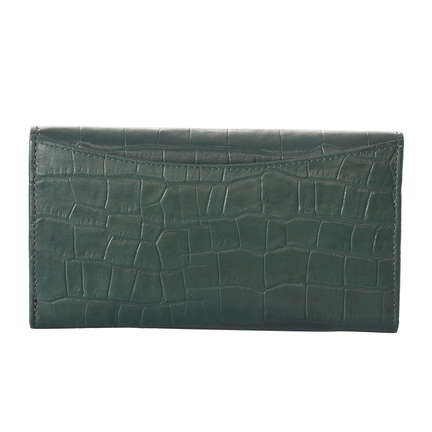 Buy Union Code Green RFID Genuine Leather Wallet for Women