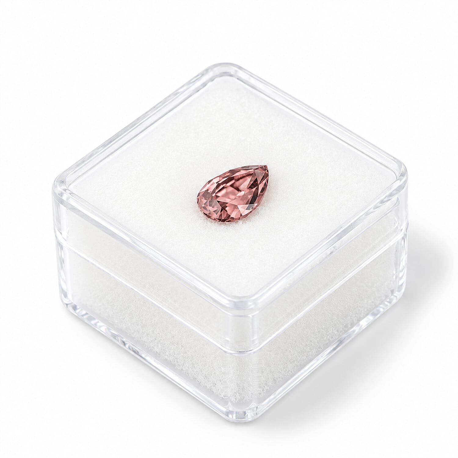 AAAA Raspberry Zircon (Pear) 2.50 ctw
