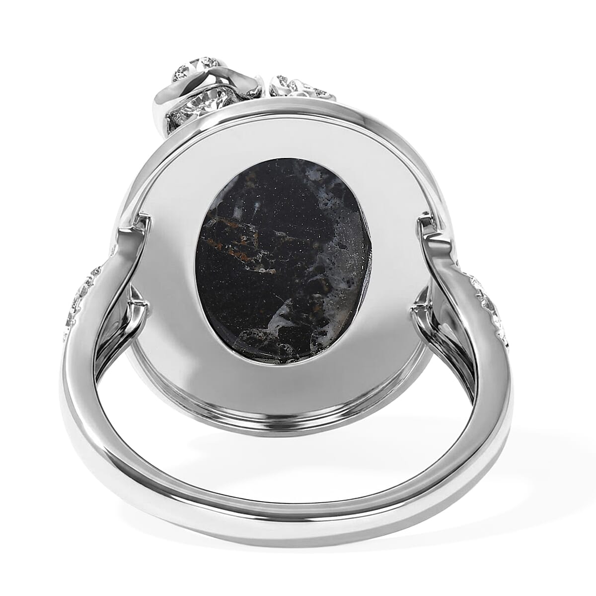 D'Joy Artisan Crafted Premium White Buffalo 6.25 ctw Desert Cowboy Ring in Sterling Silver (Size 7.0)