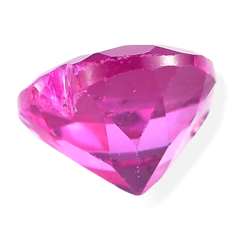 Lab Created Ruby Set of 2 (Hrt 7 mm) 2.94 ctw