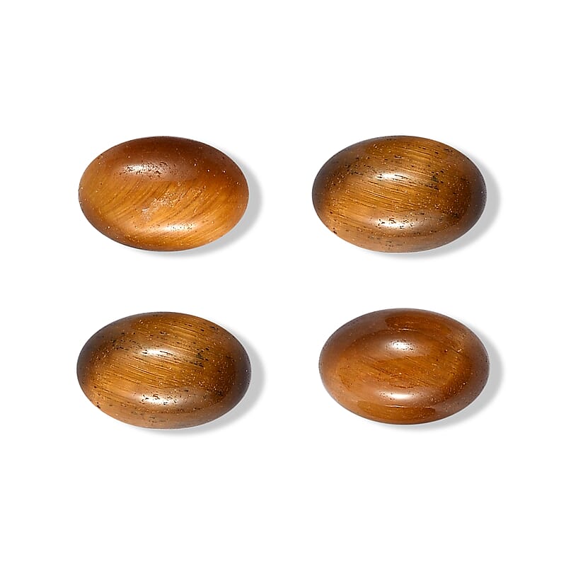 Tigers Eye Set of 4 (Ovl 6x4 mm) 2.03 ctw